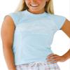 Carve Designs Bells Beach Rash Guard (Pool/White, Extra Large) view 1