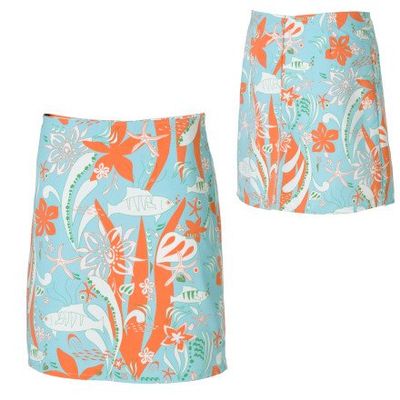 Carve Designs Long Baja Skirt (Under the Sea, Small)
