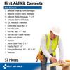 First Aid Only 6060 All-Purpose 10-Person Emergency First Aid Kit for Business, Worksite, Home, and Car, 57 Pieces view 2