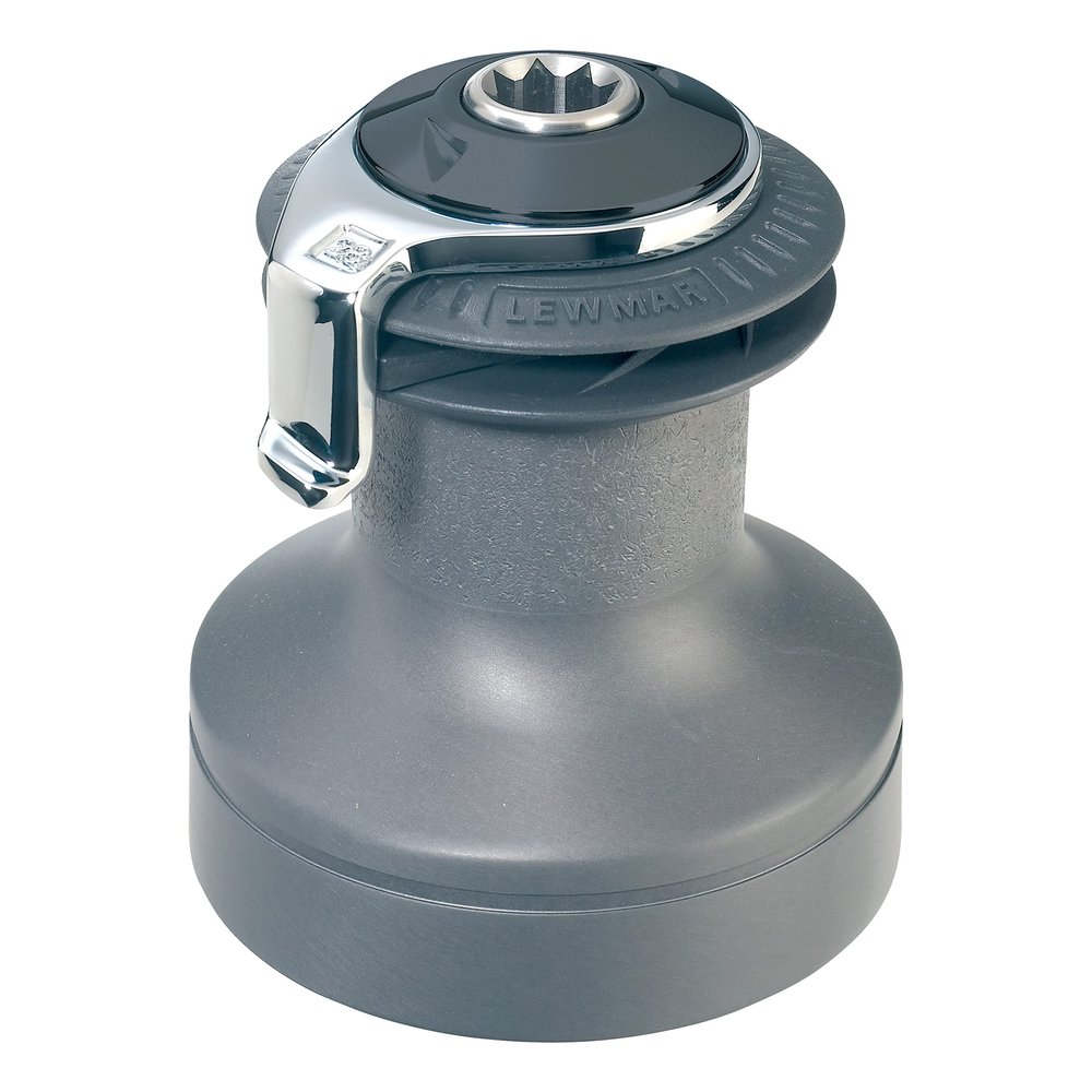 Lewmar Ocean Self Tailing Winch 30CST Two Speed in Aluminum Two speed size 30 winch, gear ratio 2.1:1 in 1st gear; 4.2:1 in 2nd gear, power ratio 15.8:1, measures 5-7/16" base diameter x 5-3/4" tall