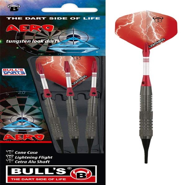 Bulls Unisex's Aero Softdart 3 Pieces 16g, Multicoloured, Medium