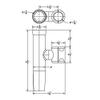 CLAMP-ON ADJUSTABLE ROD HOLDER FOR 1-1/16" TO 1-5/16" PIPE & 1-1/4" TUBE, Stainless Steel view 2