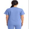 Cherokee Scrub Top for Women & Men, V-Neck Tuckable Medical Shirt with 1 Chest Pocket & ID Loop - WW625, XL, Ciel Blue view 3