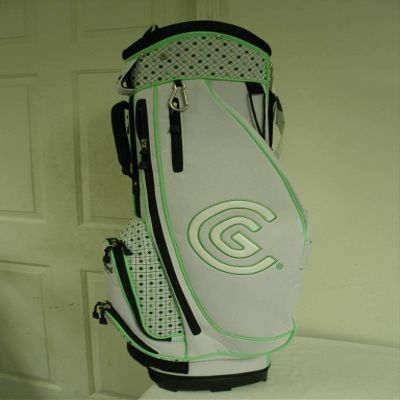 Cleveland Women's Bloom Cart Bag, White/Tiffany Green