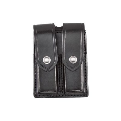 Aker Leather 510 Double Magazine Pouch, Plain, 9mm Caliber