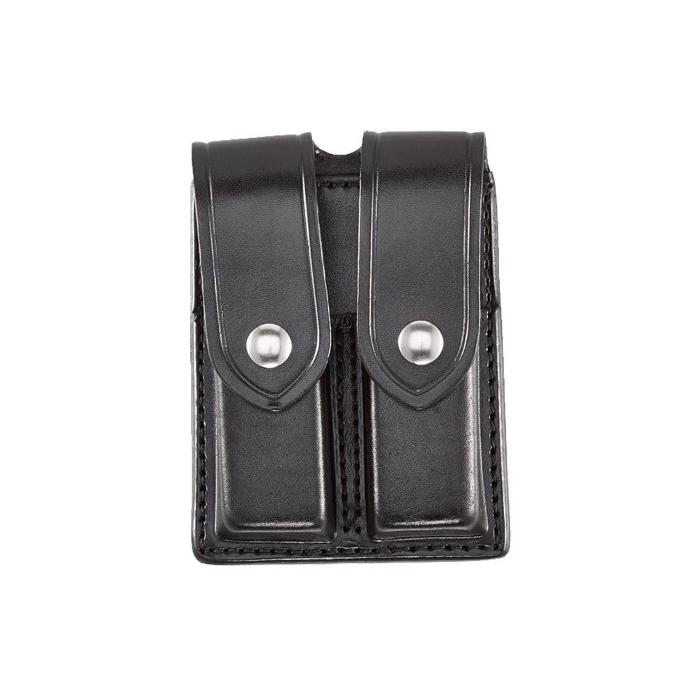 Aker Leather 510 Double Magazine Pouch, Plain, 9mm Caliber