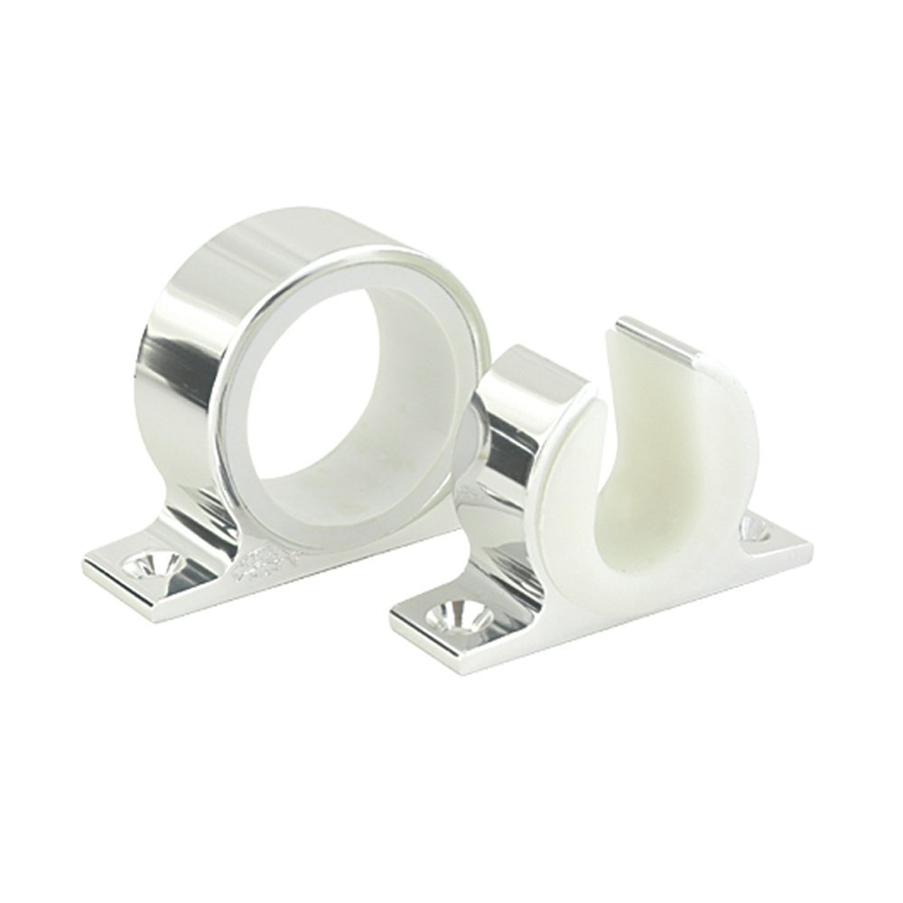 Lee Single Rod Rack Set - Bright Silver Finish