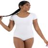 Capezio Women's Classic Short Sleeve Leotard,White,Small view 2