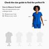 Grey's Anatomy Women's Junior Fit 3 Pocket Mock Wrap Scrub Top, Ceil Blue, Small view 2