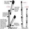 Traxstech VBT-3 Vertical Tree with Three Rod Holders, Silver view 2
