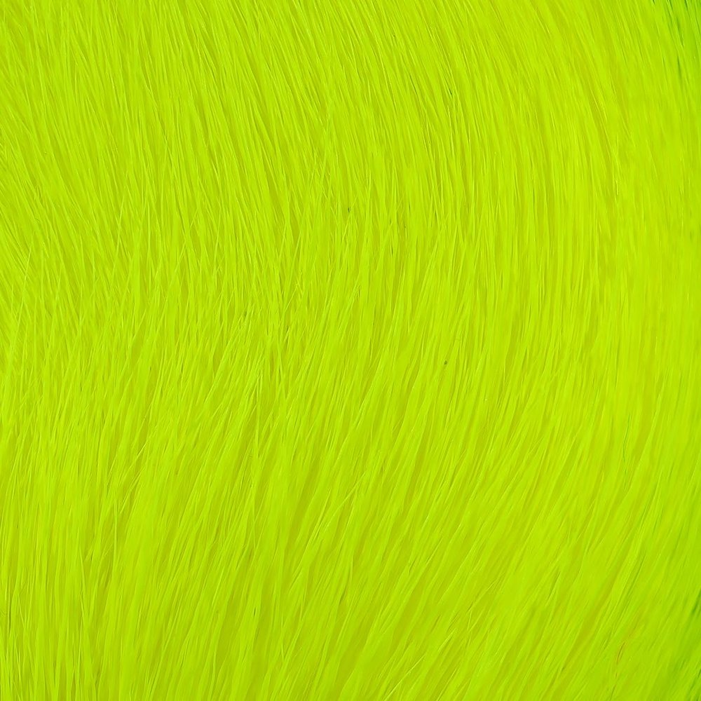 Hareline Deer Belly Hair Dyed From White (Yellow Chartreuse)