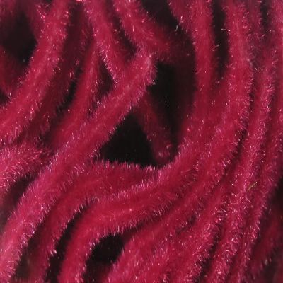 Hareline Dubbin Velvet Chenille Claret - Micro