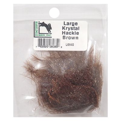 Large Krystal Hackle Brown