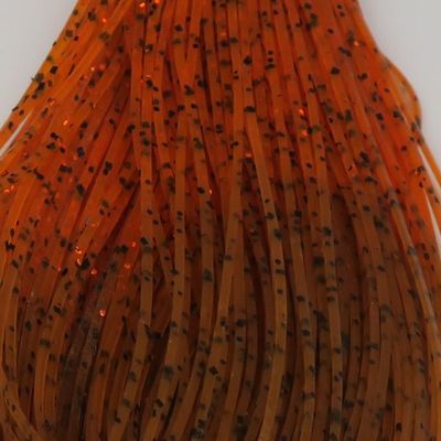 Hareline Fly Tying Crazy Legs, Tipped - Root Beer/Orange