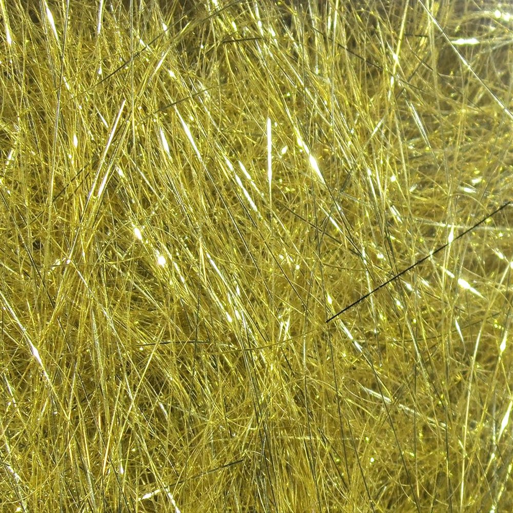 Hareline Fly Tying 8 inch Ice Wing Fiber #153 Gold