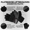 Schiek Sports 530 Platinum Lifting Gloves with Gel Pad - Amara Leather Weightlifting Gloves for Women and Men view 2