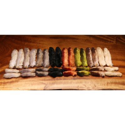 Hareline Fly Tying Snowshoe Rabbits Feet - Black