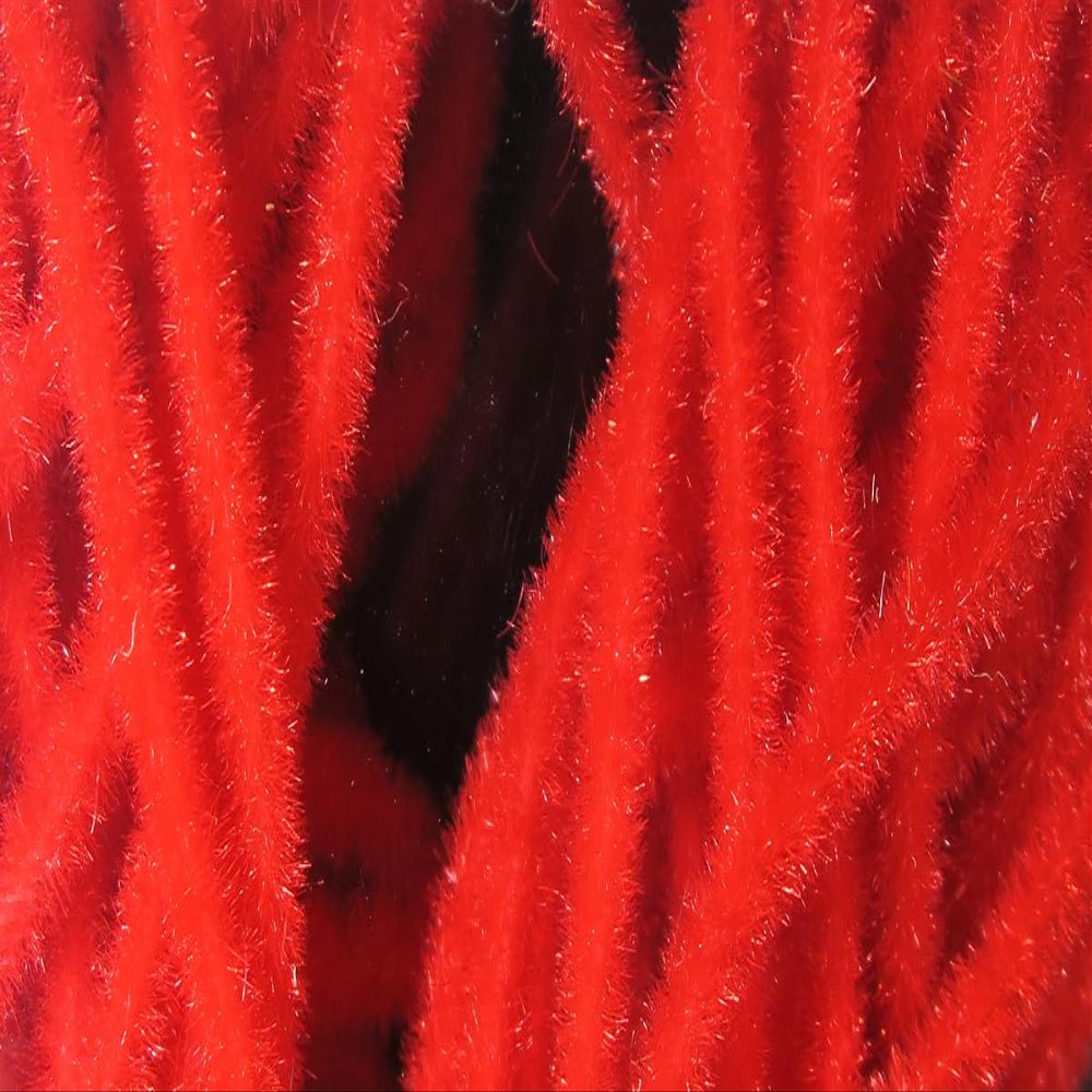 Hareline Fly Tying Velvet Chenille - Micro, San Juan Red