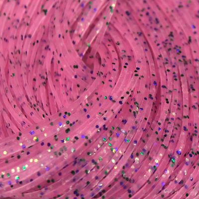Hareline Fly Tying Crazy Legs - Pink/Pearl Pepper
