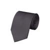 Tieguys Solid Dark Gray color Formal Tie Satin Neckties view 1