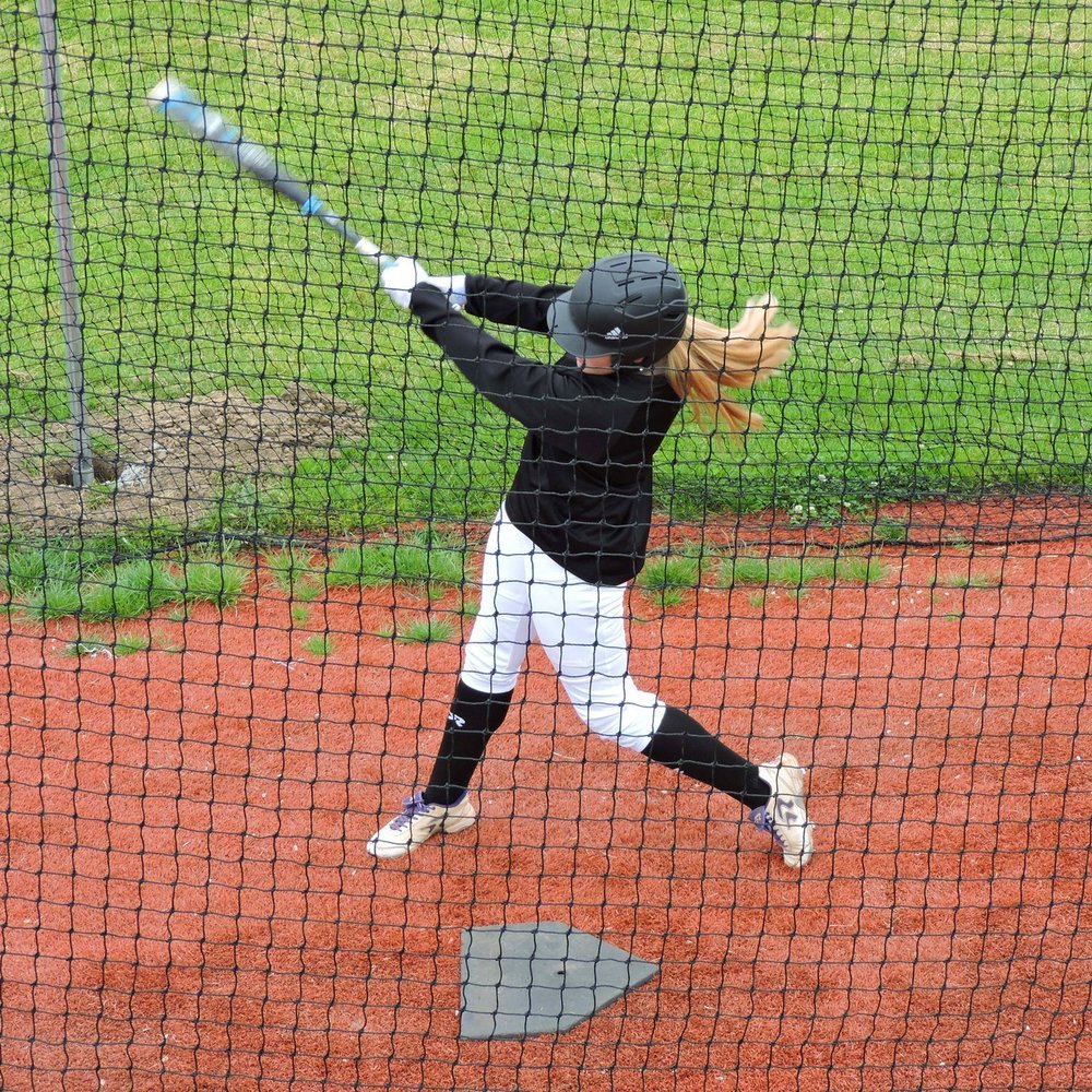 Jugs Batting Cage Nets - #42 Twisted Knotted Black Polyethylene