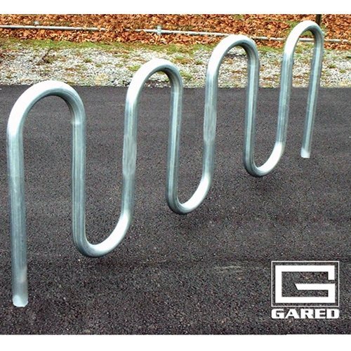 9 Bikes Loop-Style Rack in Silver