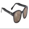 Pacific Coast Original KD's Biker Sunglasses (Black Frame/Dark Brown Lens) view 1