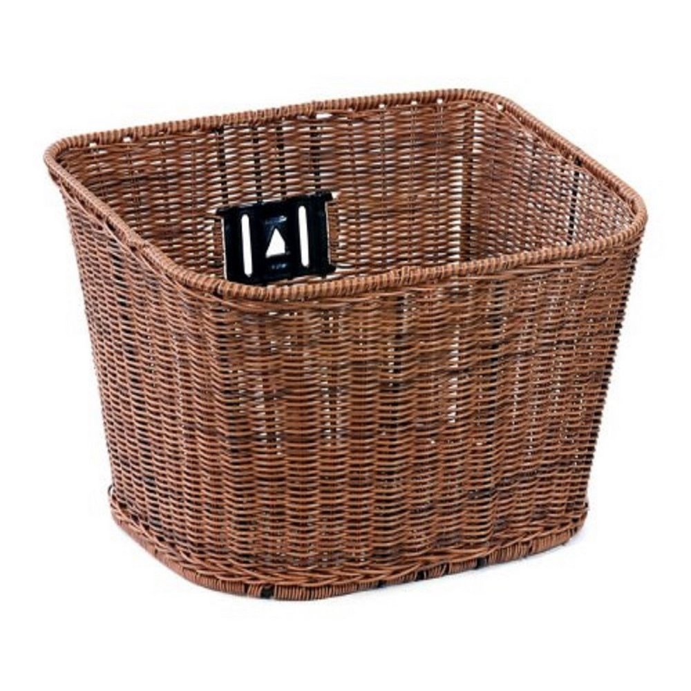 Palmy TP-305D Rattan Style Square Basket, Mixed Brown