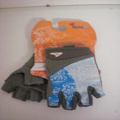 Devine Design Women's Classic Cool Cycling Glove (Light Blue, Medium)