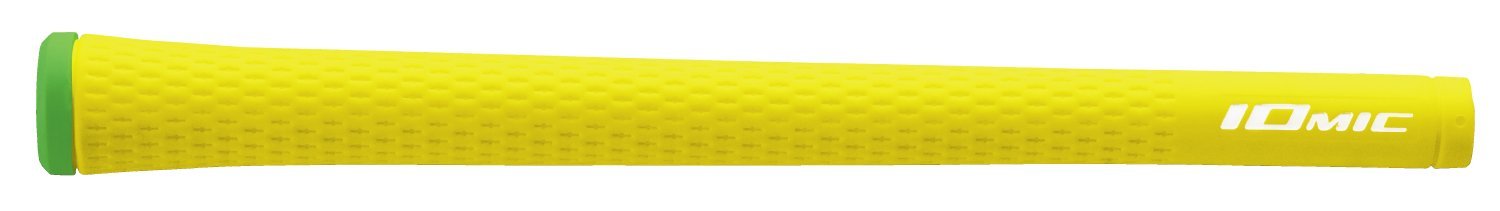 IOMIC M62 Golf Grip, Sticky1.8 Standard, No Backline, Lemon Yellow, Sticky Grip Series, Base: Lemon Yellow, End: Green