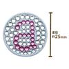 DAIYA Golf Golf Marker Bonjoc Initial Ball Marker J WH AS-166WHJ view 2