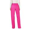 Cherokee Scrubs for Women Mid Rise Moderate Flare Drawstring Pant with 5 Pockets, Ultra Soft & Breathable Fabric - WW120T, L Tall, Electric Pink view 3