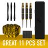 Harrows Voodoo Darts, Steel Tip Darts Set, Includes Speedline Shafts, Marathon Gold Dart Flights, Available in Sizes 19g, 21g, 23g, 25g & 27g (21, Grams) view 2
