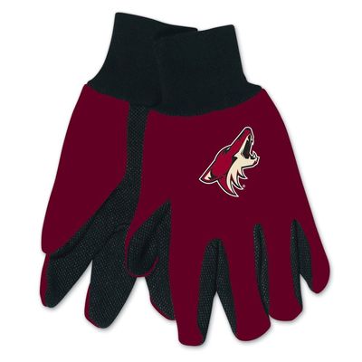 NHL Arizona Coyotes Two-Tone Gloves, Red/Black