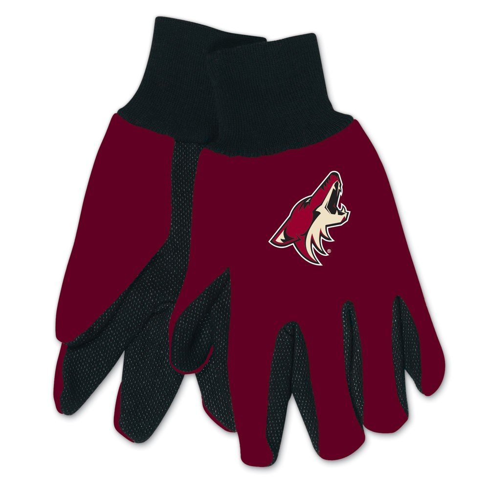 NHL Arizona Coyotes Two-Tone Gloves, Red/Black