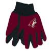NHL Arizona Coyotes Two-Tone Gloves, Red/Black view 1