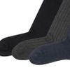 Polo Men's Solid Ribbed Crew Socks 3 Pair Pack, Brown Assorted, Men's Shoe Size: 6-12 view 3