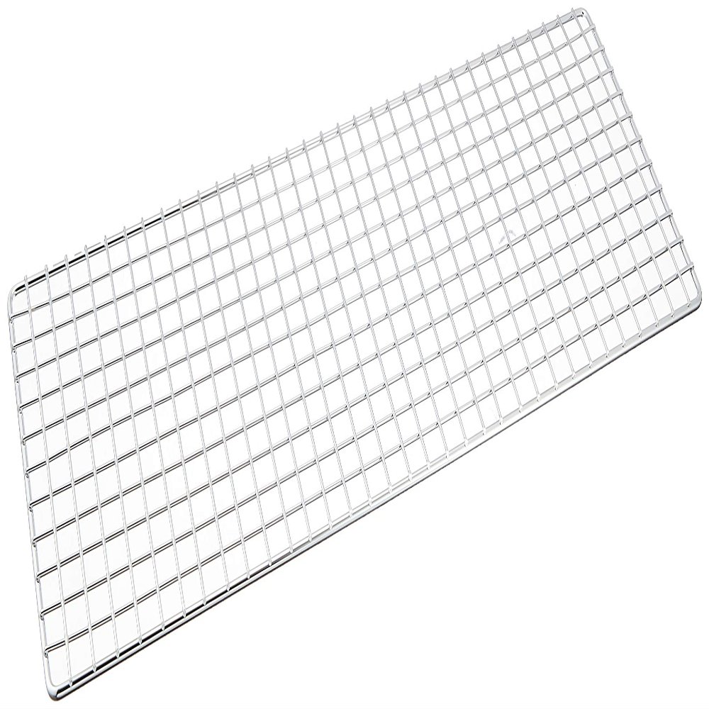 Endoshoji DYK12002 Grilling Grate for Commercial Use, Medium (Iron/Chrome Plated), Made in Japan