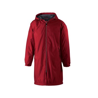Holloway Conquest Knee-Length Jacket,Scarlet, XX-Large