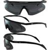 Birdz Eyewear Feather Sunglasses Black Frame with Smoke Lens view 4