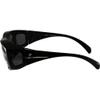 Birdz Eyewear Beak Glossy Black Frame with Over Glasses Polarized Sunglasses view 3