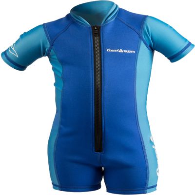 Cressi Kids Swimsuit Short Sleeve, Blue/Azure, S