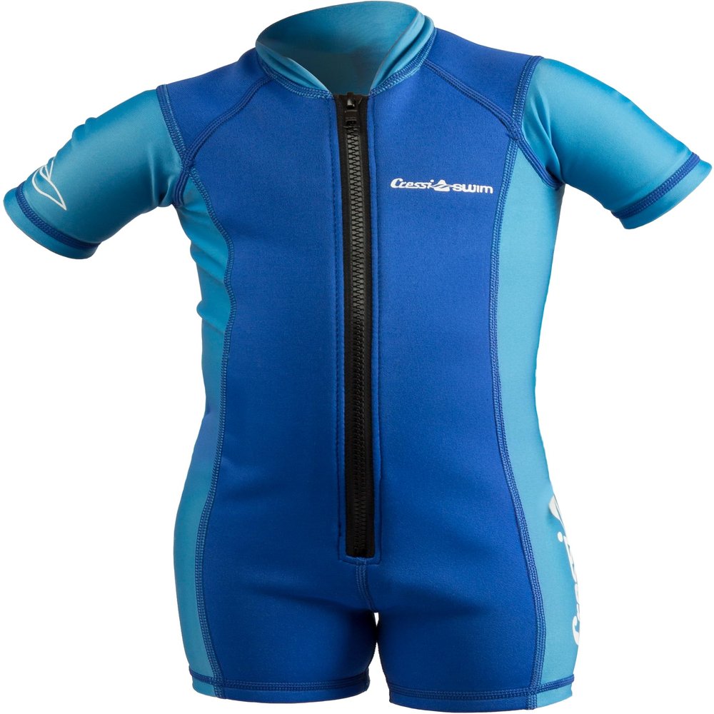 Cressi Kids Swimsuit Short Sleeve, Blue/Azure, S
