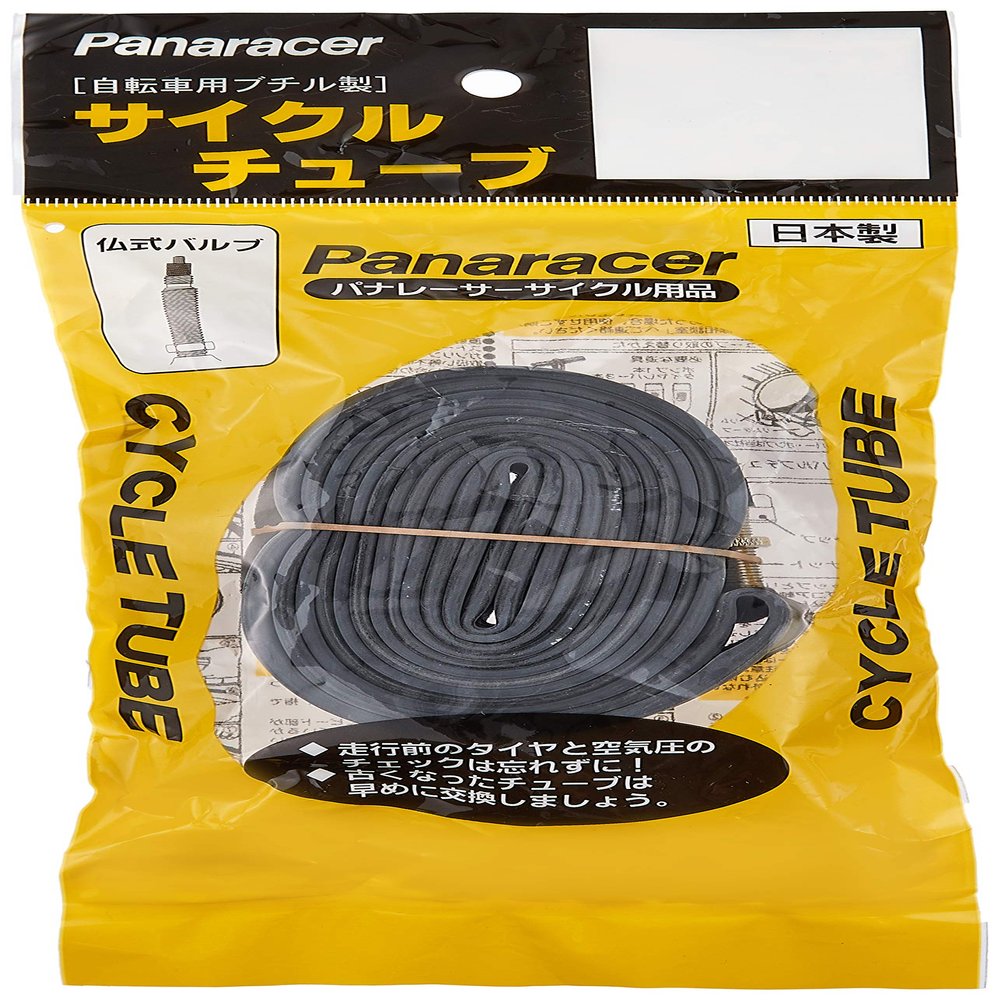 Panaracer 0TW26-83F-NP Tube W/O 1 x 1-3/8, Presta Type, 1.3 in (34 mm) Valve, Made in Japan