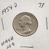 1954 D Washington Quarter in 2x2 Paper Flips view 1