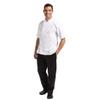 Vegas Short Sleeve Chefs Jacket - White Polycotton. Size: S (To fit chest 36 - 38"). view 2
