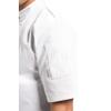 Vegas Short Sleeve Chefs Jacket - White Polycotton. Size: S (To fit chest 36 - 38"). view 3