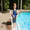Poolmaster Learn-to-Swim Vest, Adjustable Tube Floatation Swim Trainer and Swim Aid for Kids Ages 3 to 6 Years, Blue view 3