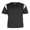 Badger 7937 B-Core Pro Placket Jersey, Black/White, XX-Large view 1