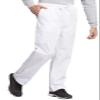 Cherokee Men's Big and Tall Originals Cargo Scrubs Pant, White, XX-Large view 4
